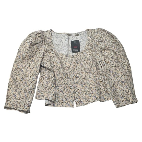 Elegant Floral Print Blouse Levi’s - Picture 1 of 5